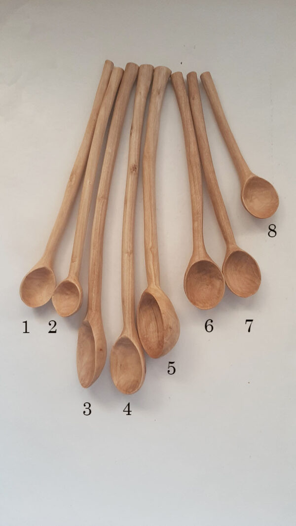 Cuchara redonda madera olivo