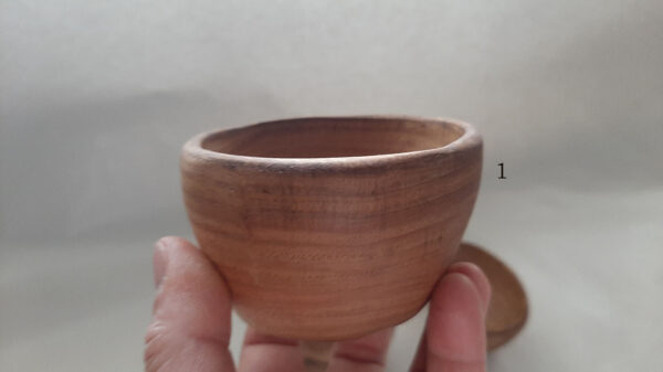 Cuenco madera castaño viejo - Imagen 4