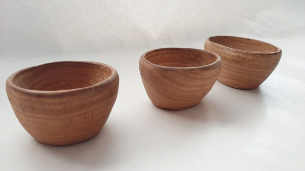 Cuenco madera castaño viejo - Imagen 7