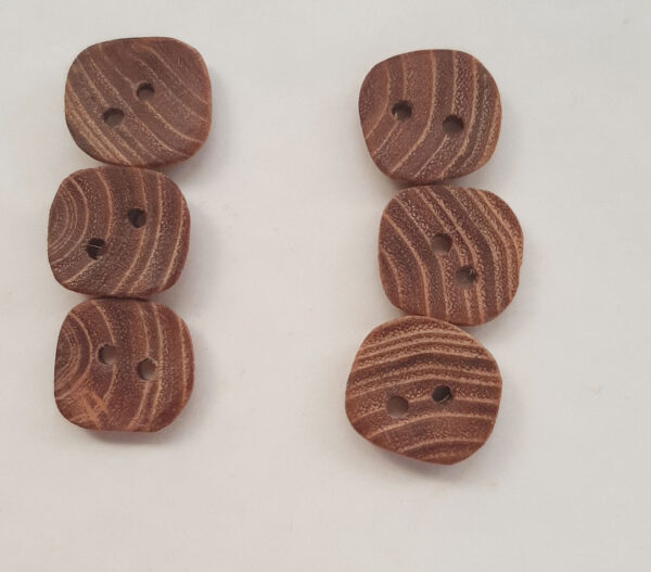 Juego botones madera olmo - Imagen 2