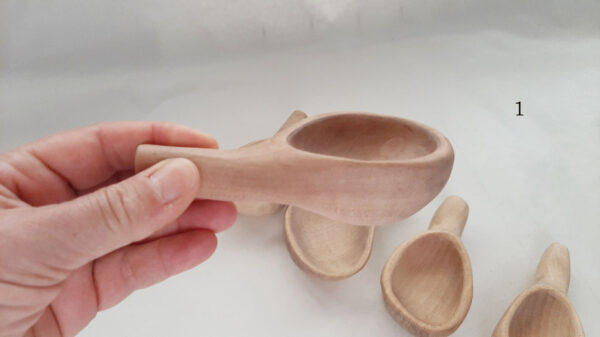 Salero madera de abedul. Asa - Imagen 3