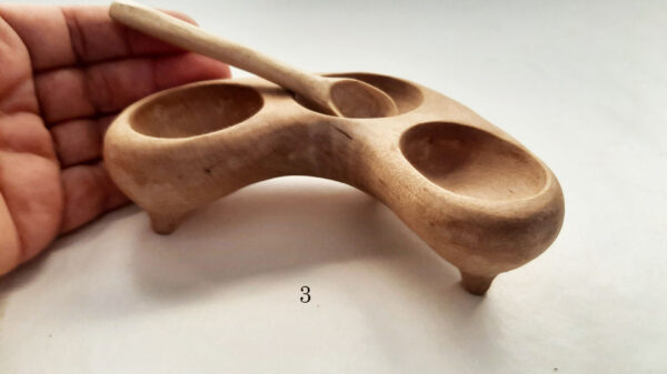 Especiero madera de abedul con cuchara - Imagen 11