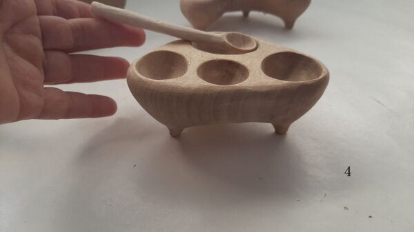Especiero madera de abedul con cuchara - Imagen 9