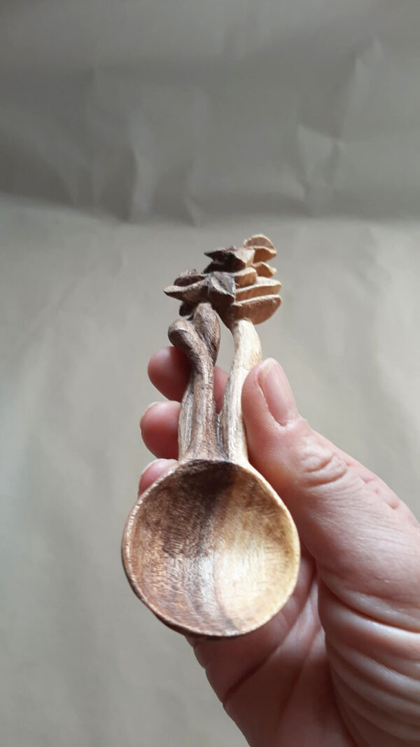 Cuchara madera olmo Flores - Imagen 9