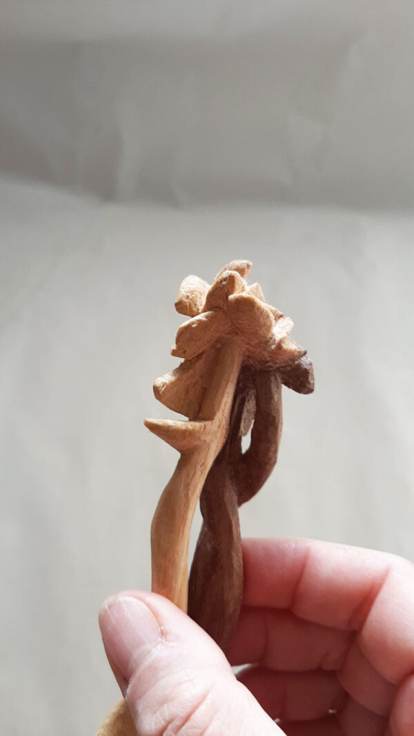 Cuchara madera olmo Flores - Imagen 7