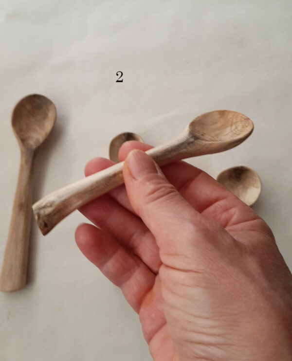 Cuchara pequeña madera laurel - Imagen 6