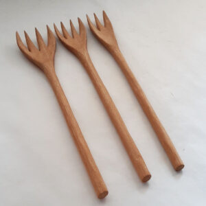Tenedor grande madera roble